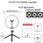 26 33CM Video Lights Dimmable Light Selfie LED Ring Light USB Ring Lighting Lamp With Tripod Stand To Make Youtube Ringlight - Image 8