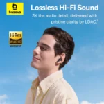 Baseus EP10 Pro ANC Earbuds Wireless Bluetooth 6.0 Earphones 50dB Realtime Adaptive Headphones 6 Mic Hi-Res LDAC IP55  Ear buds - Image 3
