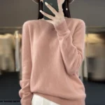 New cashmere sweater women's sweater in autumn and winter 100% merino wool fashion O-neck autumn warm pullover top - Image 5