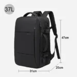 BANGE Travel Backpack Men Business Backpack School Expandable USB Bag Large Capacity 17.3 Laptop Waterproof Fashion Backpack - Image 12