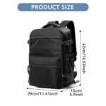 Vacuum Backpack Travel Bag for Men Large Capacity Backpack Business Laptop Backpack Women Men Expandable Backpack School Bag - Image 3