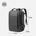 BANGE Travel Backpack Men Business Backpack School Expandable USB Bag Large Capacity 17.3 Laptop Waterproof Fashion Backpack - Image 10