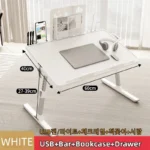 Adjustable Laptop Bed Tray Table Portable Standing Desk with Storage Drawer Foldable Lap Tablet for Sofa Comfortable Viewing - Image 8