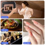 Three-color dimming, ring rabbit cage fill light selfie live broadcast photography light with Bluetooth selfie reverse charging - Image 5