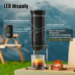DENOKIN Portable Espresso Coffee Machine With Digital Display 3-in-1 Capsule Coffee Maker for Car & Home Camping Coffee Maker - Image 2