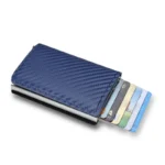 Rfid Aluminum Men Wallet Card Holders Purse Carbon Fiber Men Business Slim Thin Smart Wallet Credit Cardholder Case Note Holder - Image 11