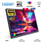 ZSUS 10.5-Inch Portable Monitor 1280P 100%sRGB 15:10 Low Blue Light For XBox PS4 / 5 Switch Cell Phone PC Loptop Extension - Image 7