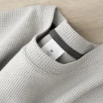 Men's New Summer Waffle Round Neck Short Sleeve T-Shirt Comfortable Breathable Short-Sleeved Top for Casual Wear - Image 4