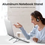 UGREEN Laptop Stand For Macbook Air Pro Foldable Aluminum Vertical Notebook Stand Laptop Support Macbook Pro Tablet Phone Stand - Image 2