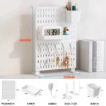 Pegboard combination desktop storage kit, vertical and clip-type pegboard display panels, suitable for home office storage. - Image 20