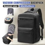 Ryanair 40x30x20 Travel Backpack Vacuum Compression Backpack with Pump,  Wizzair Cabin Bag 15.6" Laptop Travel Bag，Storage Bag - Image 8