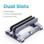 UGREEN Vertical Laptop Stand For MacBook Pro Aluminum Portable Notebook Stand Laptop Support MacBook Air Pro Tablet Phone Stand - Image 7