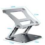 Phone Tablet Stand Adjustable Aluminum Alloy laptop Tablet up to 17 "Laptop Portable Folding stand Cooling stand support - Image 7