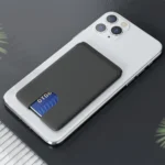 Bank Credit Card Holder Phone Sticker Adhesive Soft Silicone Slim Thin Mini Wallet Mobile Phone Cardholder Compatible for Iphone - Image 4
