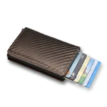 Rfid Aluminum Men Wallet Card Holders Purse Carbon Fiber Men Business Slim Thin Smart Wallet Credit Cardholder Case Note Holder - Image 17