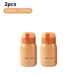 200/350ml Cute Mini Thermos Cup Stainless Steel Thermal Coffee Mug Portable Vacuum Flask Insulated Water Bottle with Button Lid - Image 8