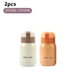 200/350ml Cute Mini Thermos Cup Stainless Steel Thermal Coffee Mug Portable Vacuum Flask Insulated Water Bottle with Button Lid - Image 9