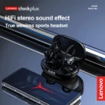 Lenovo LP75 Sports Wireless Earphones with Mics,Button Control, LED Power Display,Hifi Stereo Sound Bluetooth 5.3 TWS Headphones - Image 3