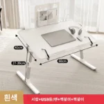 Adjustable Laptop Bed Tray Table Portable Standing Desk with Storage Drawer Foldable Lap Tablet for Sofa Comfortable Viewing - Image 11